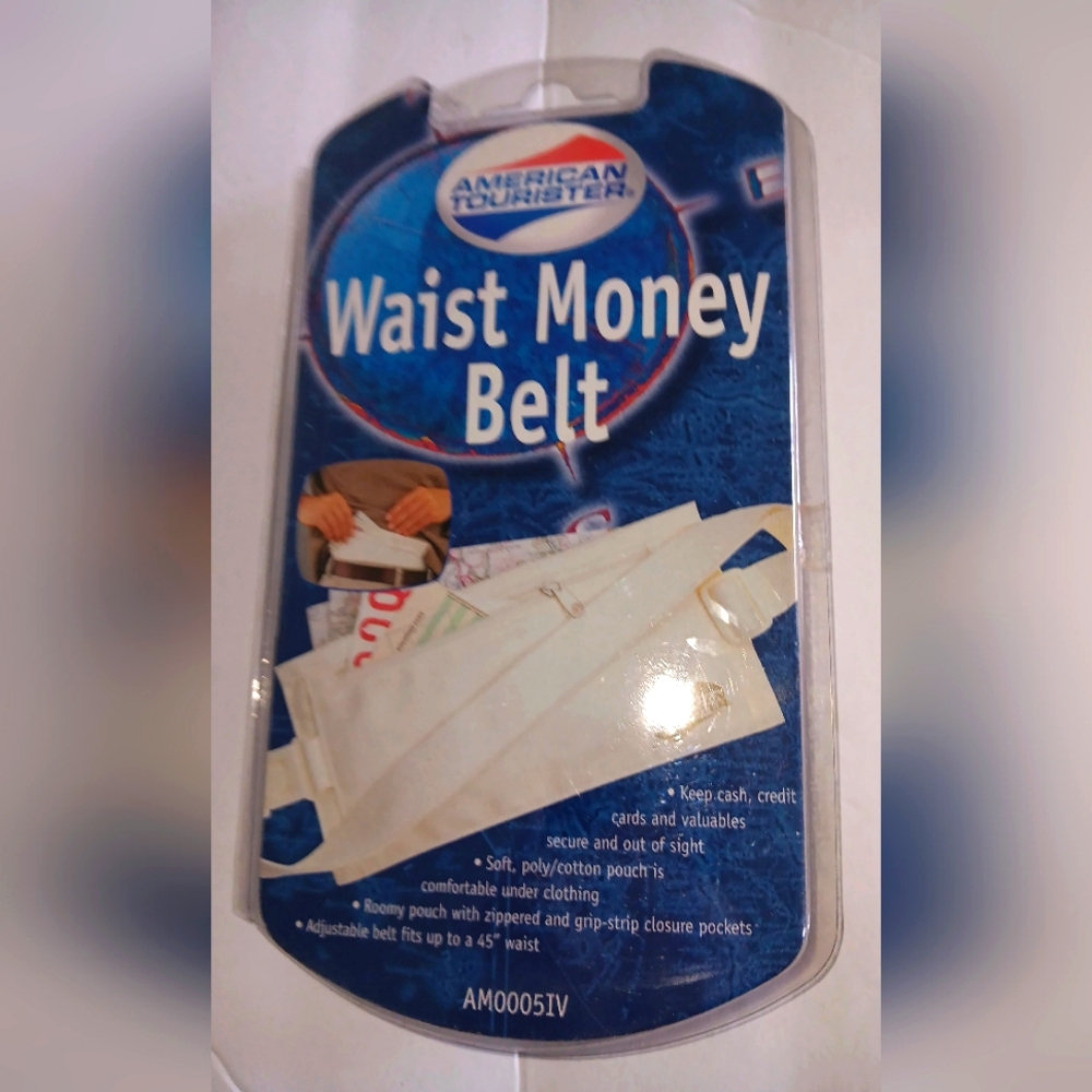 AMERICAN TOURISTET 2 Pocket Waist Travel Money Belt